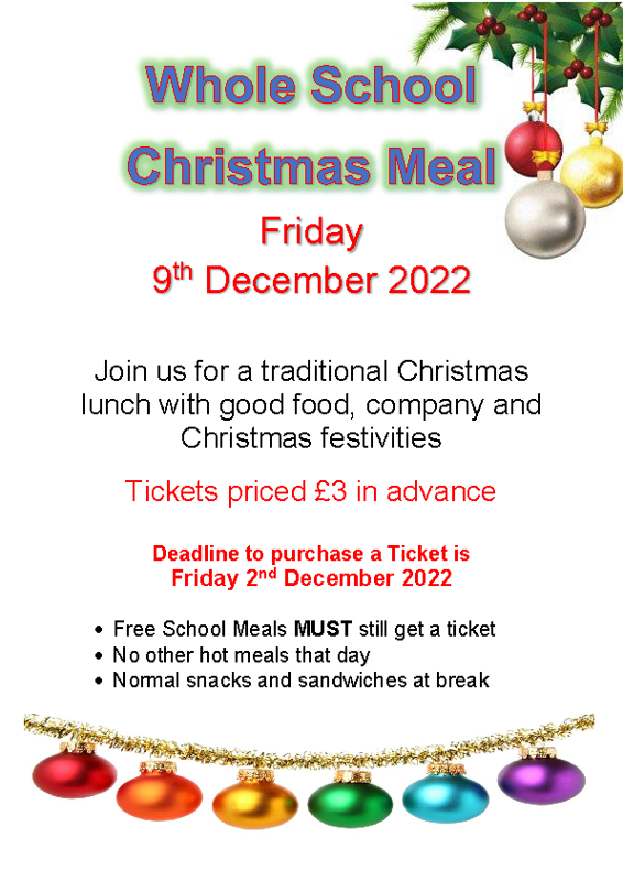 Image of Whole School Christmas Meal